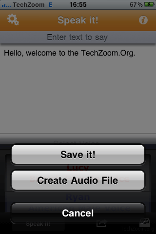 Get Text to Speech with Speak it App on iPhone, iPad and iPod Touch 