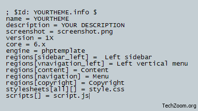 drupal-region-artisteer-01 Understanding INFO file