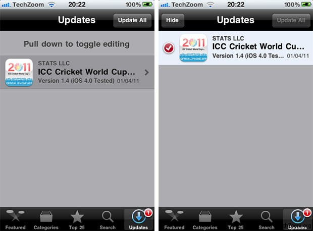 iPhone Tweak: Hide Updates from iTunes Store App iPhone Tweak: Hide Updates from iTunes Store App