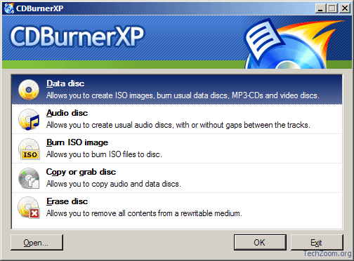 CDBurnerXP: Free Alternative to Nero for burning CDs and DVDs 