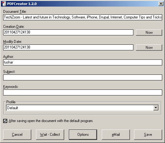 Free PDFCreator: Create, Print Any Page To PDF without Acrobat Free PDFCreator: Create, Print Any Page To PDF without Acrobat