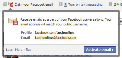 Facebook: New Message System with Chat History, Text Messaging and Facebook E-mail 