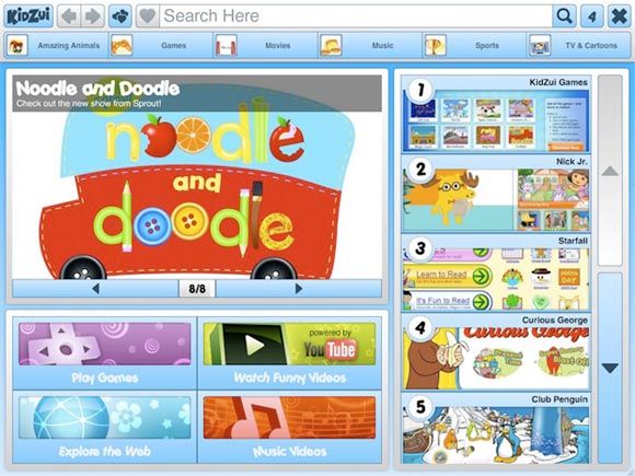 Internet for Kids: KidZui Browser with Special Content and Parental Control