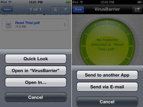 virus-barrier-02 VirusBarrier: Antivirus, Anti-Malware for iPhone, iPod and iPad
