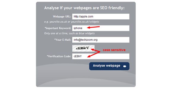 Get On-page SEO Review for FREE in less than 30 seconds!