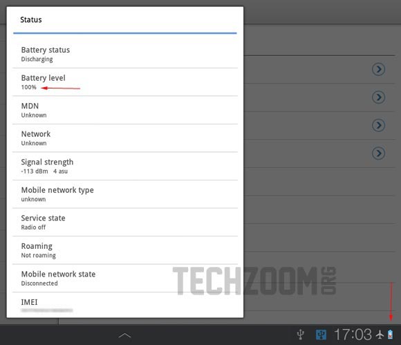 USB charging works on Samsung Galaxy Tab GT-P7500 (Proof) USB charging works on Samsung Galaxy Tab GT-P7500 (Proof)