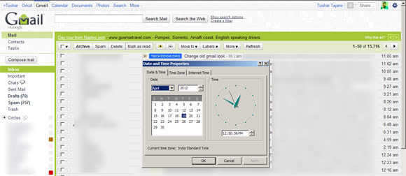 gmail-old-april-2012 Easily revert back to Gmail's Old Look from New Cool Interface