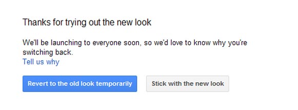 Easily revert back to Gmail's Old Look from New Cool Interface Easily revert back to Gmail's Old Look from New Cool Interface
