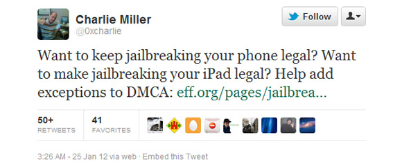 Love Jailbreaking or Rooting? Then, HELP keep it LEGAL. Read how...