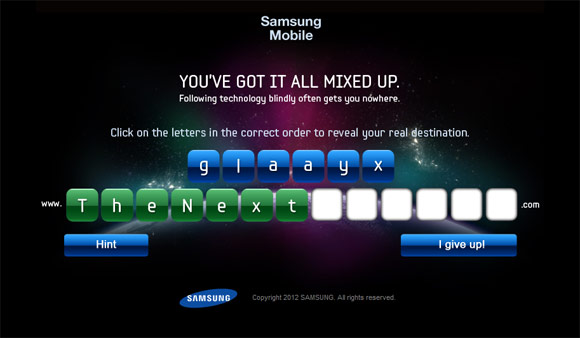 The Next Galaxy Teaser website gets an update!