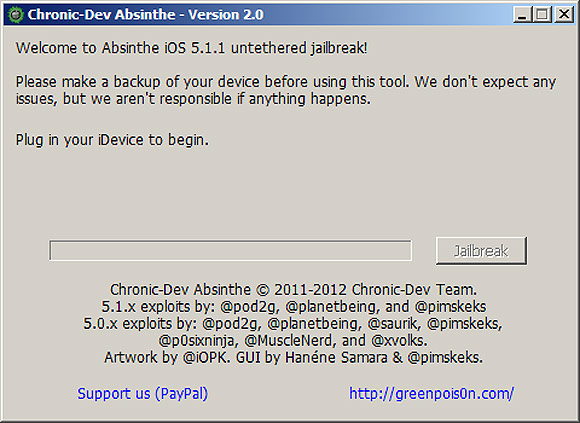 Absinthe 2.0: Untethered Jailbreak for iOS 5.1.1