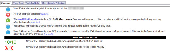 Test IPv6 connection Test IPv6 connection