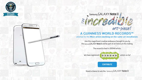 Samsung Galaxy Note 2: Guinness World Record