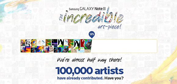 Samsung’s “Incredible Art-Piece World Record” Attempt Crosses Milestone Of 100 Thousand Contributors Samsung’s “Incredible Art-Piece World Record” Attempt Crosses Milestone Of 100 Thousand Contributors