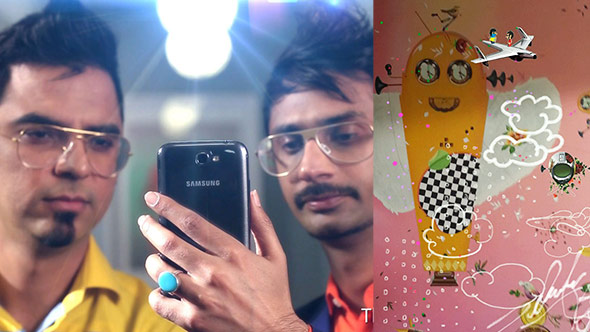 Galaxy Note-2 Incredible Art-piece receives active participation from Celebrities [Glimpses]