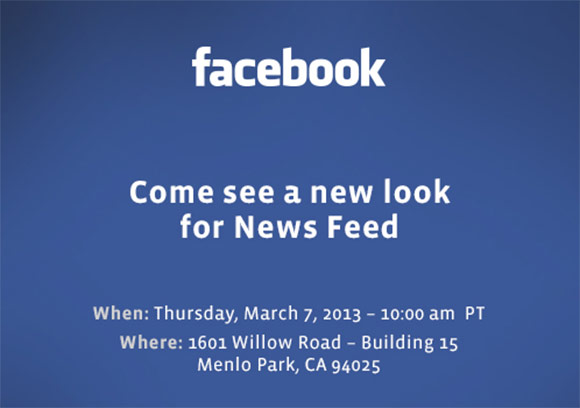 Facebook new design for news feed coming up.