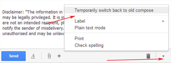 Disable Gmail's new compose