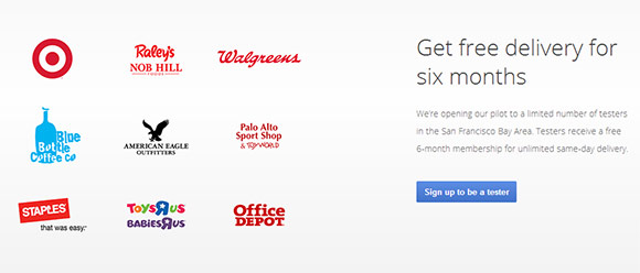Google Shopping Express Partners