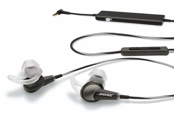 Bose QuietComfort 20i noise cancelling earphones