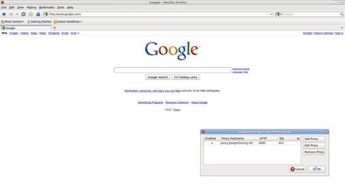 GoogleSharing – Firefox Add-on