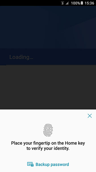 Samsung Galaxy Note 5 Fingerprint Security