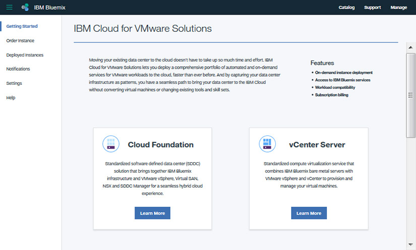 IBM Cloud - VMware Solutions