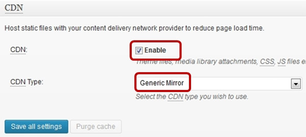 Using W3 Total Cache