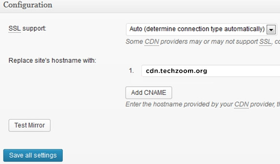 Configure the CDN