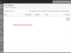 Audience Insights not saving the audience on Facebook? Here’s a workaround fix Facebook Audience Insights Not Saving The Audience? Here's a Workaround Fix