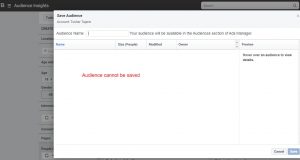 Audience Insights not saving the audience on Facebook? Here’s a workaround fix Facebook Audience Insights Not Saving The Audience? Here's a Workaround Fix