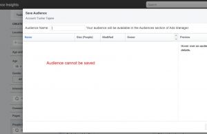 Facebook Audience Insights Not Saving The Audience? Here's a Workaround Fix