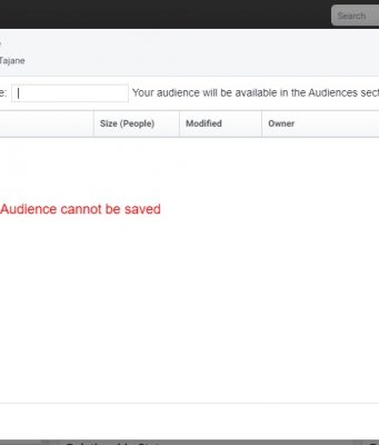 Audience Insights not saving the audience on Facebook? Here’s a workaround fix Facebook Audience Insights Not Saving The Audience? Here's a Workaround Fix