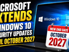 Microsoft Extends Windows 10 Security Updates Until October 2027 Microsoft Extends Windows 10 Security Updates Until October 2027