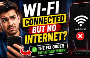 Wi-Fi Connected but No Internet? The Fix Order That Works Wi-Fi Connected but No Internet