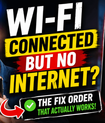 Wi-Fi Connected but No Internet? The Fix Order That Works Wi-Fi Connected but No Internet