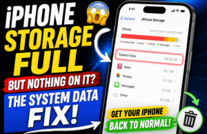 iPhone Storage Full but Nothing on It