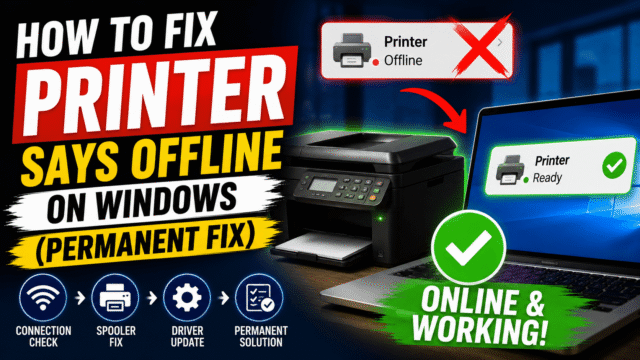How to Fix Printer Says Offline on Windows How to Fix Printer Says Offline on Windows