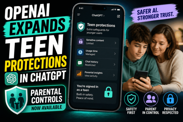 OpenAI Expands Teen Protections in ChatGPT with Parental Controls OpenAI Expands Teen Protections in ChatGPT with Parental Controls