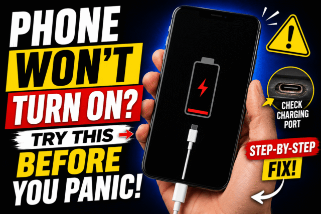 Phone Won't Turn On? The Fix Order Before You Panic