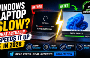 Windows Laptop Slow? What Actually Speeds It Up in 2026 Windows Laptop Slow? What Actually Speeds It Up in 2026
