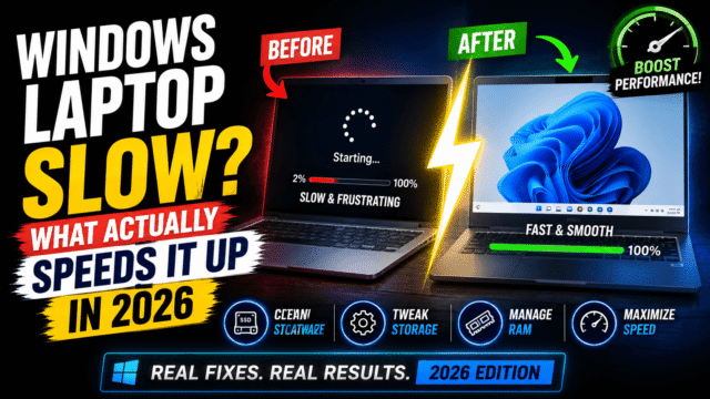 Windows Laptop Slow? What Actually Speeds It Up in 2026 Windows Laptop Slow? What Actually Speeds It Up in 2026