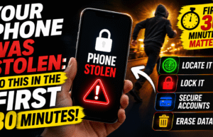 Your Phone Was Stolen: The First 30 Minutes That Matter