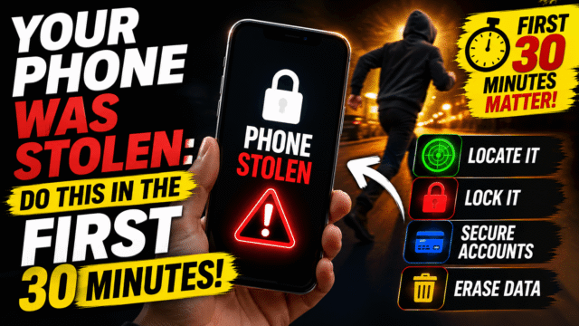 Your Phone Was Stolen: The First 30 Minutes That Matter Your Phone Was Stolen: The First 30 Minutes That Matter