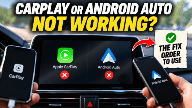CarPlay or Android Auto Not Working? The Fix Order to Use