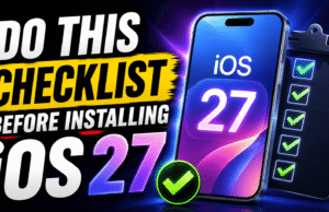 Do This Checklist Before Installing iOS 27