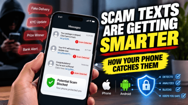 Scam Texts Are Getting Smarter: How Your Phone Catches Them Scam Texts Are Getting Smarter: How Your Phone Catches Them
