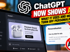 ChatGPT Now Shows Ads: What It Uses and How to Turn Off Personalisation ChatGPT Now Shows Ads: What It Uses and How to Turn Off Personalisation